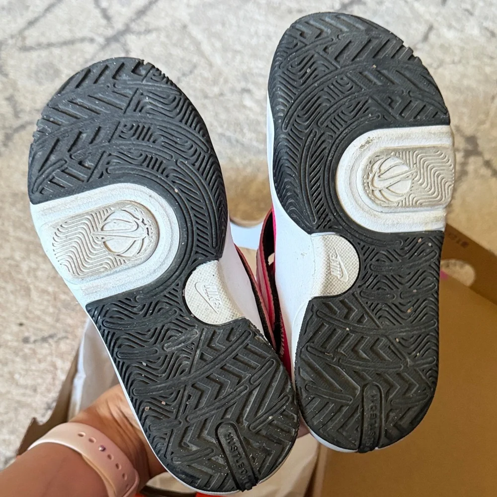 Nike kids pink and Black Sneakers